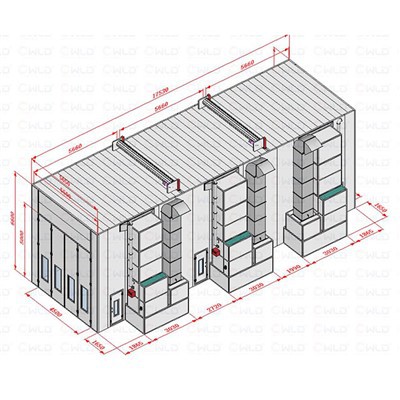 Cabine de peinture pour bus à vendre en Azerbaïdjan